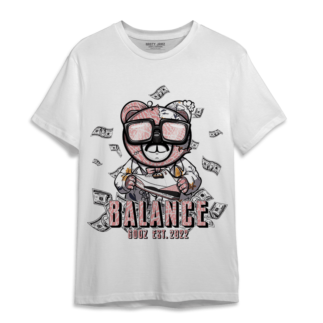 Red Stardust 3s T Shirt Match Men BER - NastyJamz