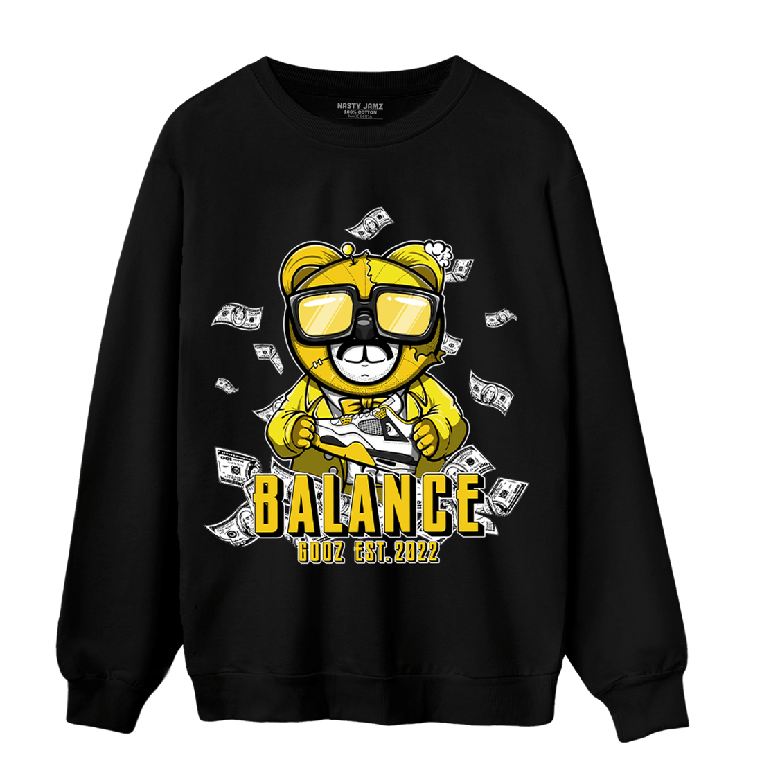 Vivid Sulfur 4s Sweatshirt Match Men BER - NastyJamz
