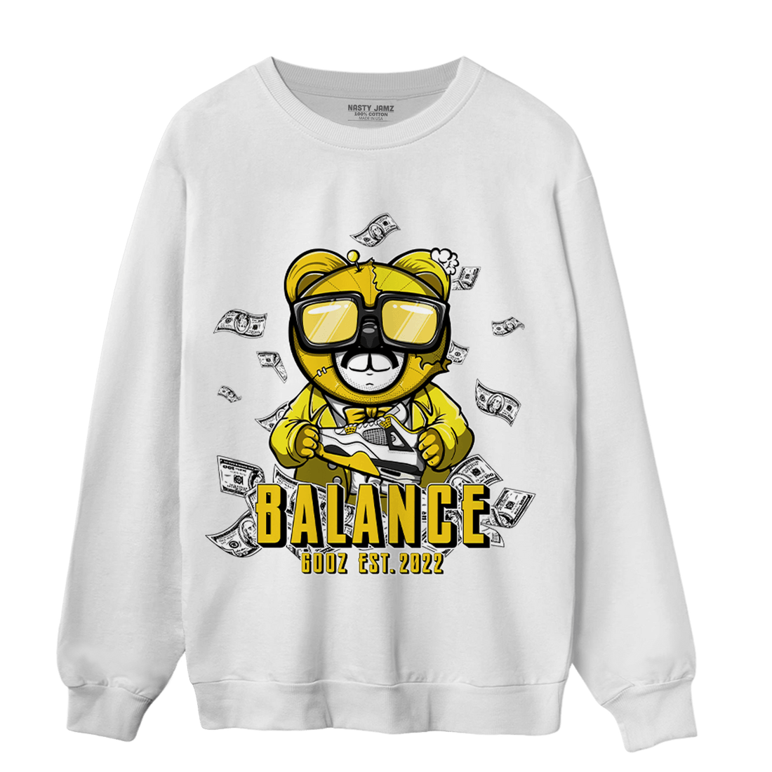 Vivid Sulfur 4s Sweatshirt Match Men BER - NastyJamz