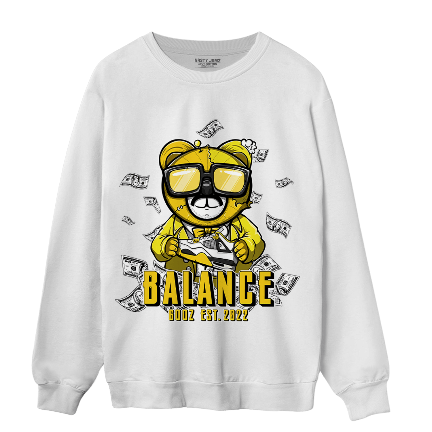 Vivid Sulfur 4s Sweatshirt Match Men BER - NastyJamz