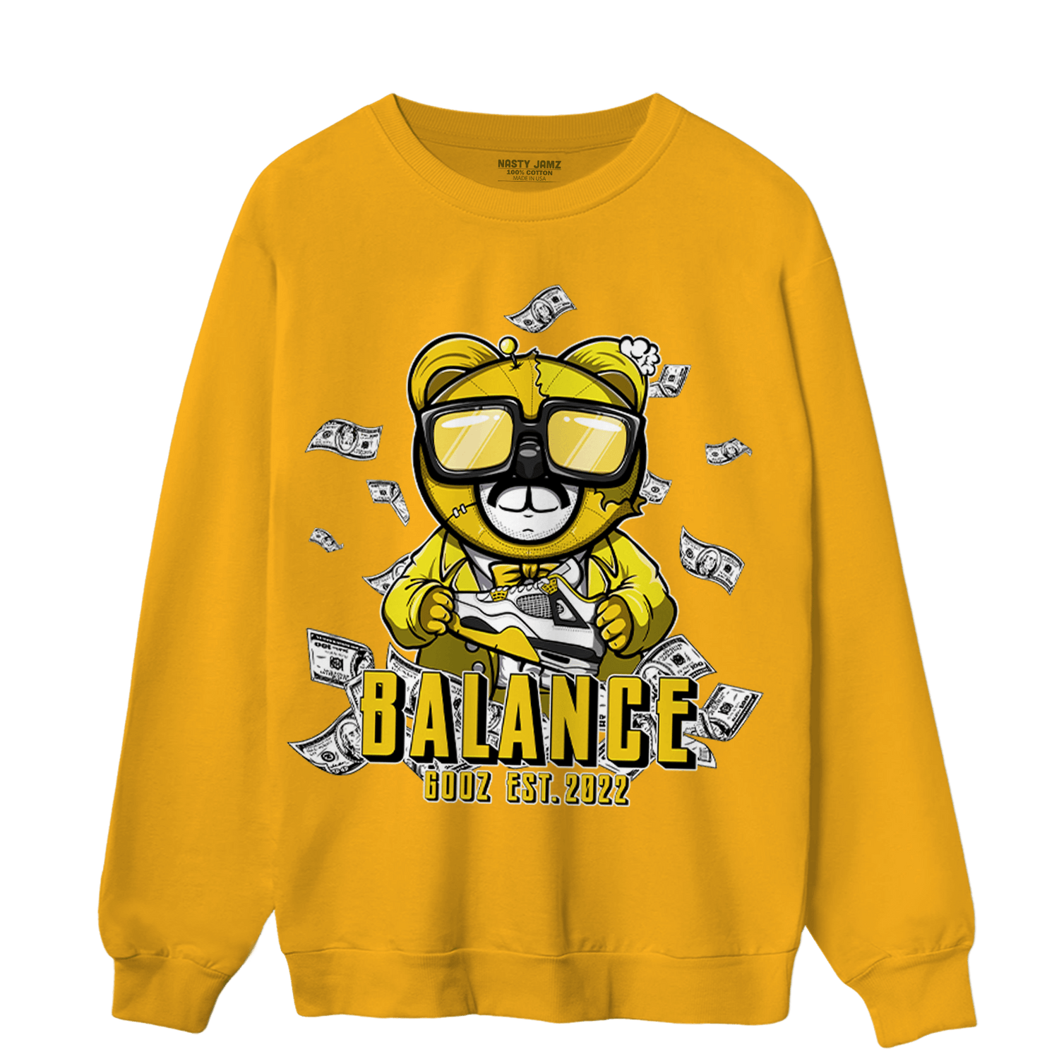 Vivid Sulfur 4s Sweatshirt Match Men BER - NastyJamz