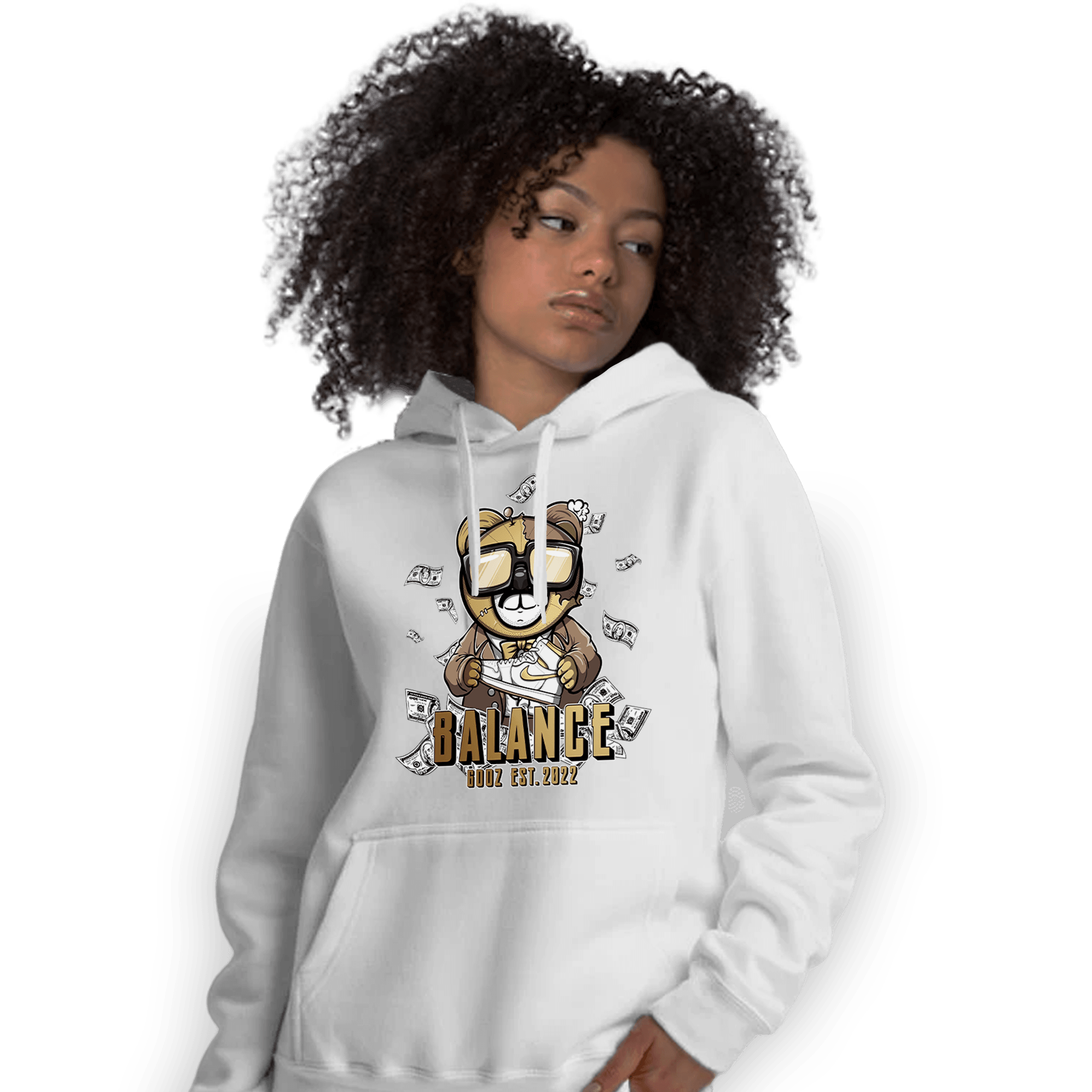 High OG Metallic Gold 1s Hoodie Match Men BER - NastyJamz