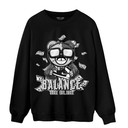 Retro High OG Black White 1s Sweatshirt Match Men BER - NastyJamz