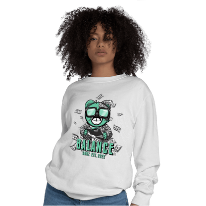 Green Glow 3s Sweatshirt Match Men BER - NastyJamz