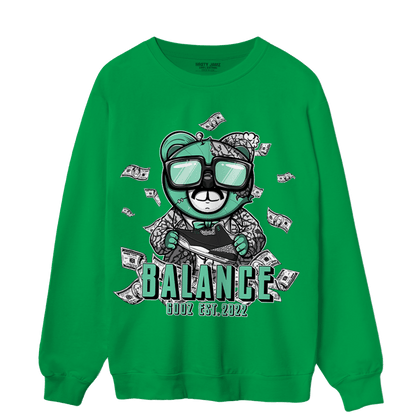 Green Glow 3s Sweatshirt Match Men BER - NastyJamz