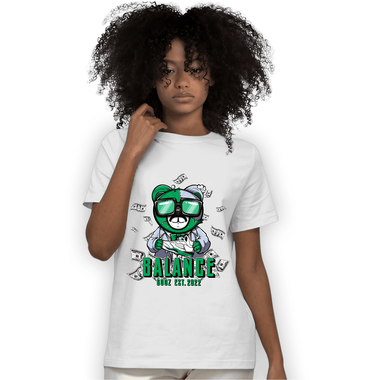 Lucky Green 5s T Shirt Match Men BER - NastyJamz