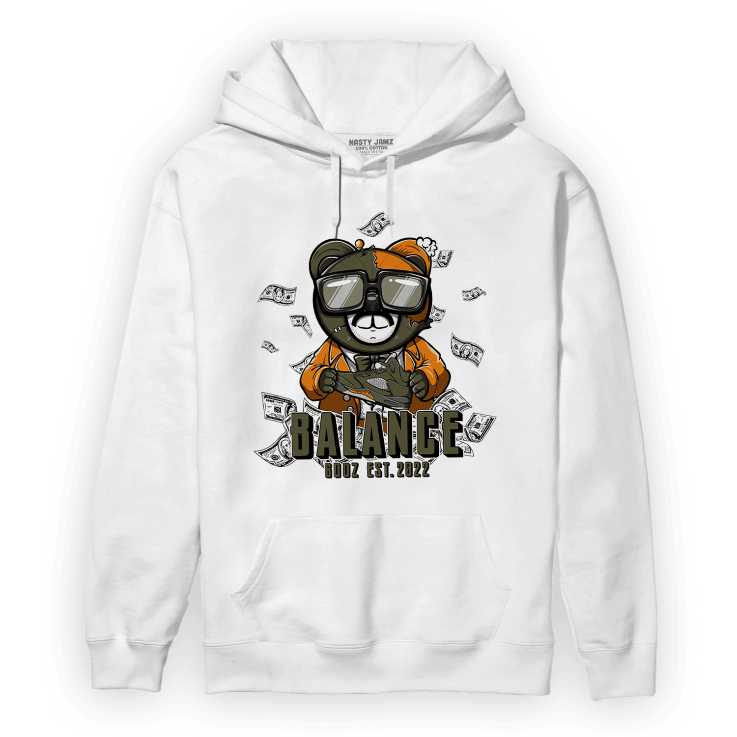 Olive 5s Hoodie Match Men BER - NastyJamz