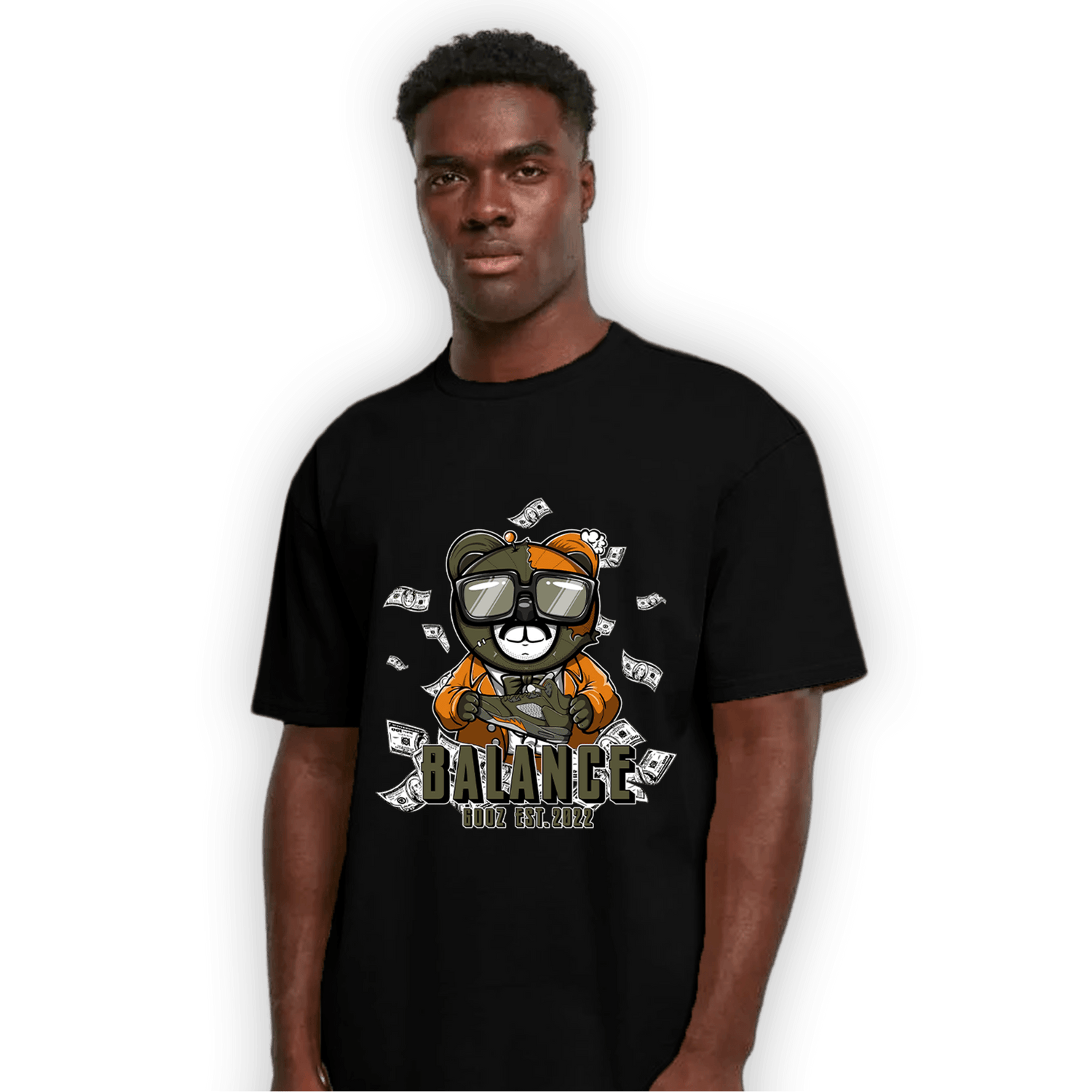 Olive 5s T Shirt Match Men BER - NastyJamz