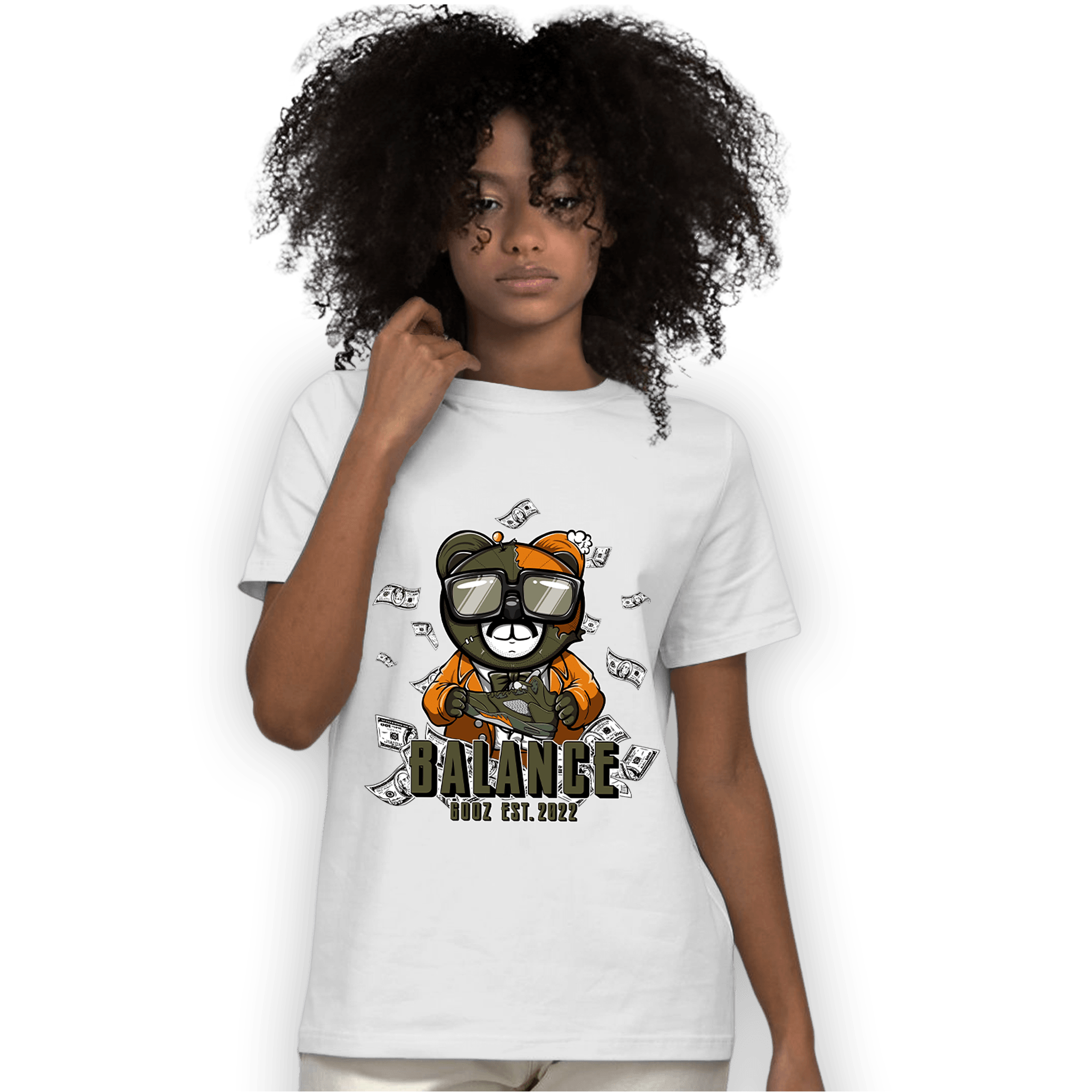 Olive 5s T Shirt Match Men BER - NastyJamz