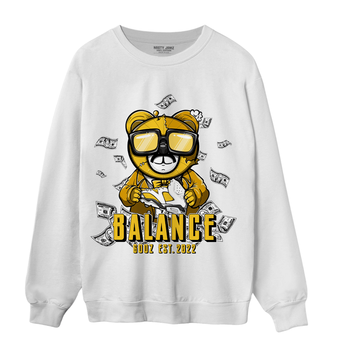 Yellow Ochre 6s Sweatshirt Match Men BER - NastyJamz