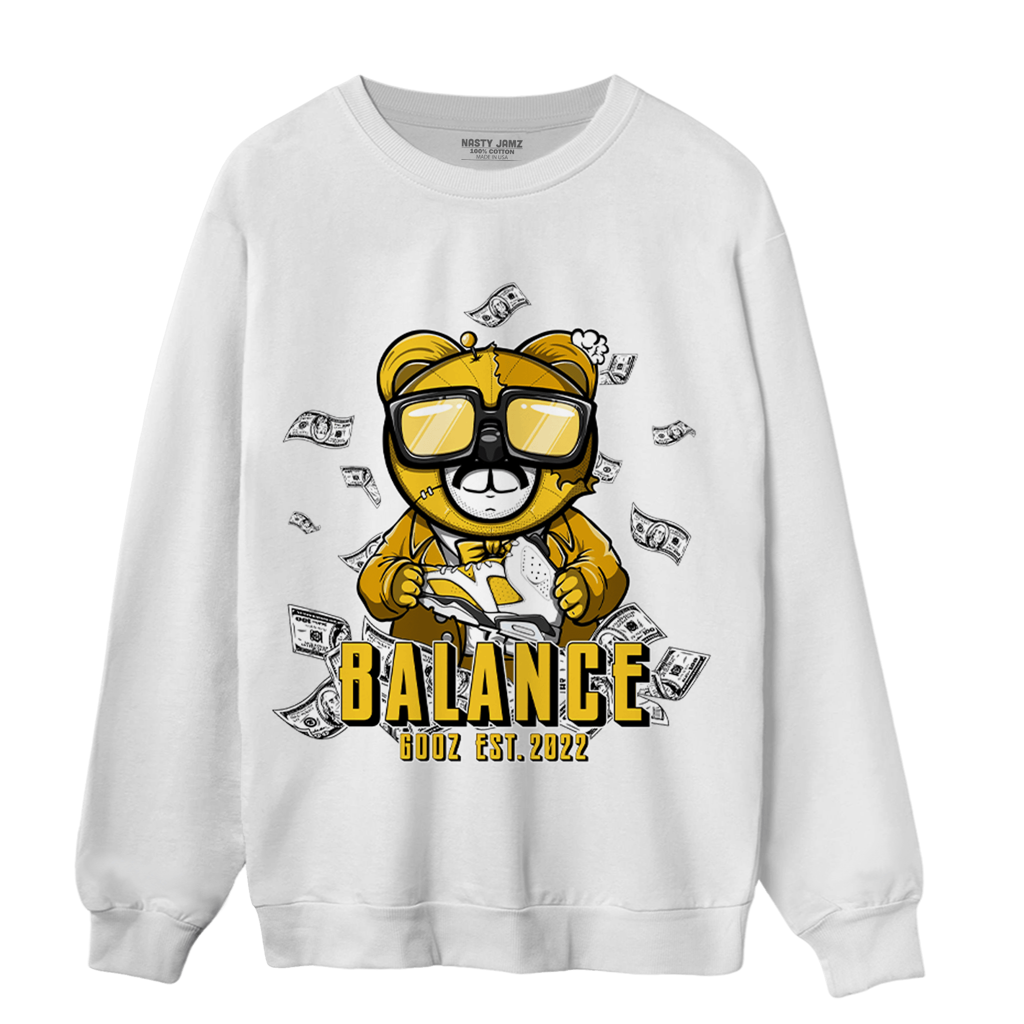 Yellow Ochre 6s Sweatshirt Match Men BER - NastyJamz