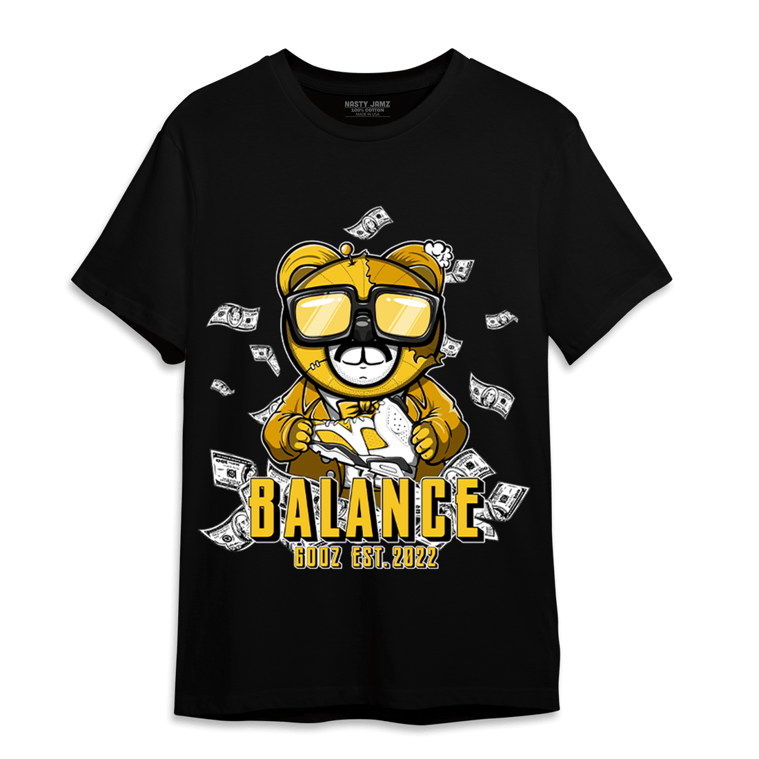 Yellow Ochre 6s T Shirt Match Men BER - NastyJamz