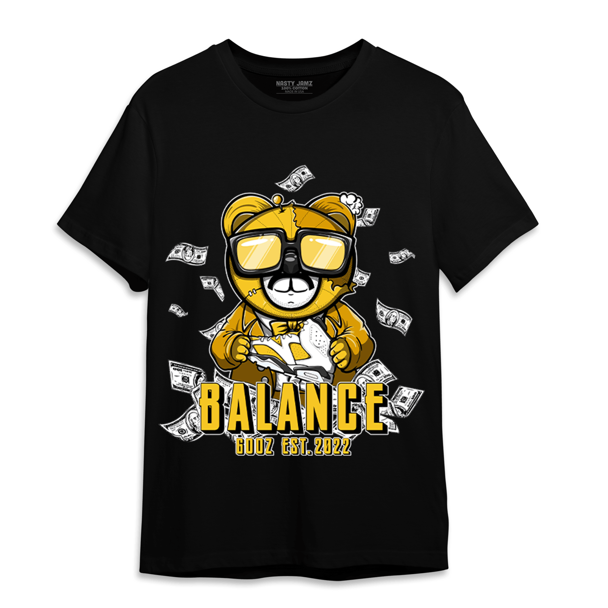 Yellow Ochre 6s T Shirt Match Men BER - NastyJamz