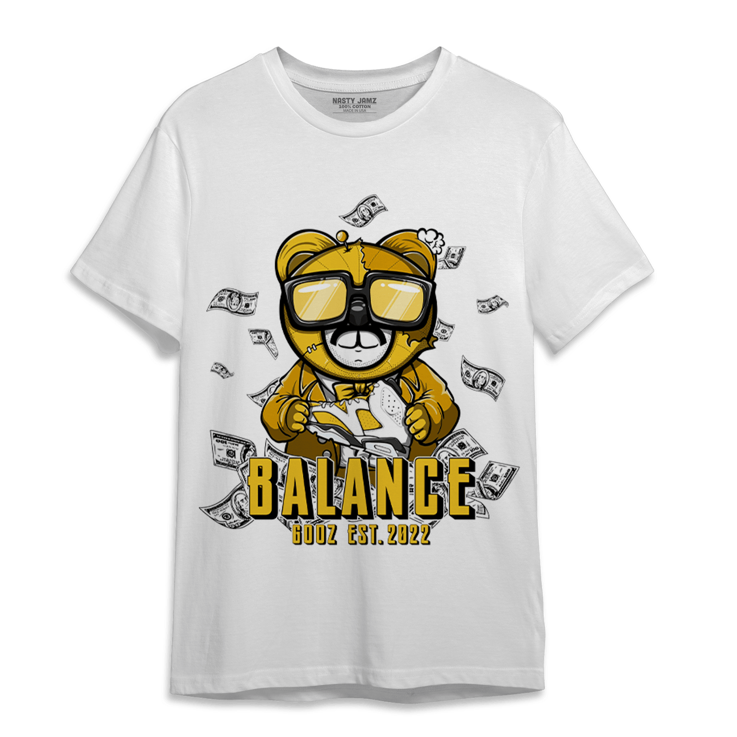 Yellow Ochre 6s T Shirt Match Men BER - NastyJamz