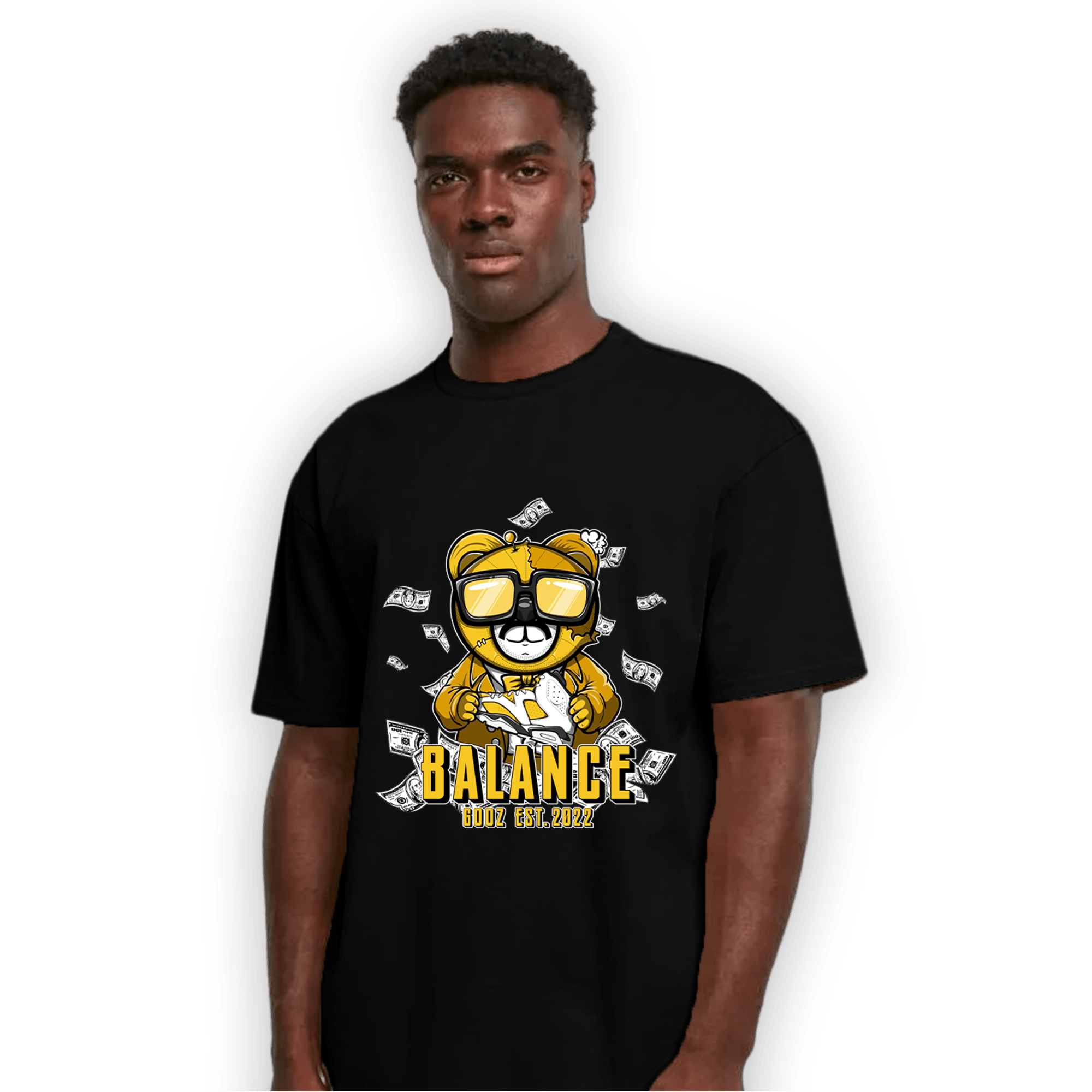 Yellow Ochre 6s T Shirt Match Men BER - NastyJamz