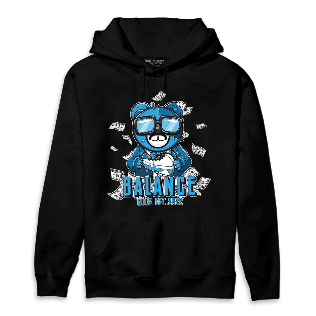 Powder Blue 9s Hoodie Match Men BER - NastyJamz