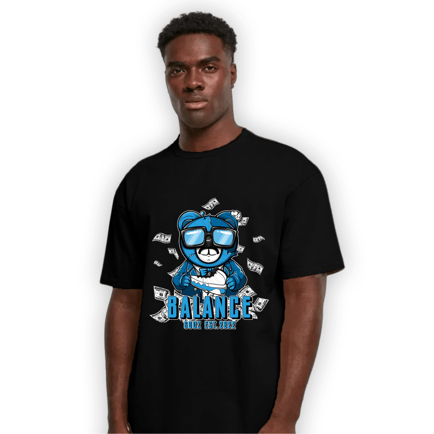 Powder Blue 9s T Shirt Match Men BER - NastyJamz