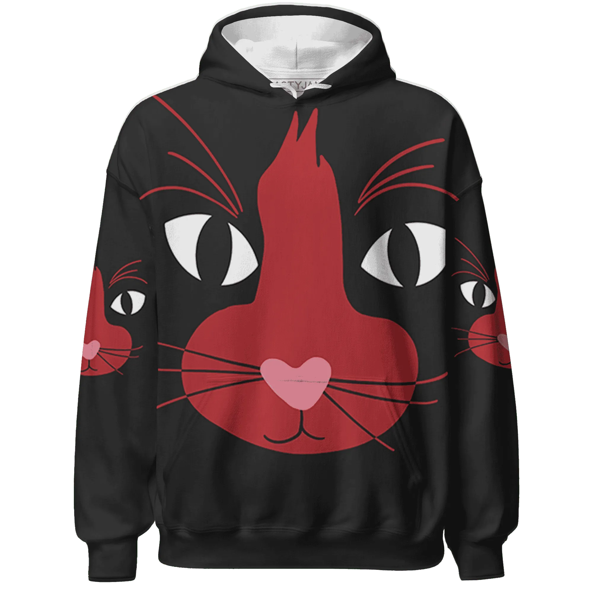Black-Toe-Reimagined-Red-White-1s-NastyJamz-Hoodie-Match-Meow-3D