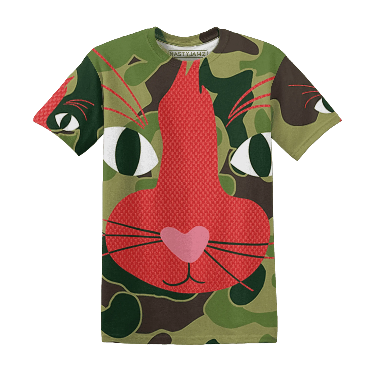 AM-90-Dark-Sage-Solar-Red-NastyJamz-T-Shirt-Match-Meow-3D