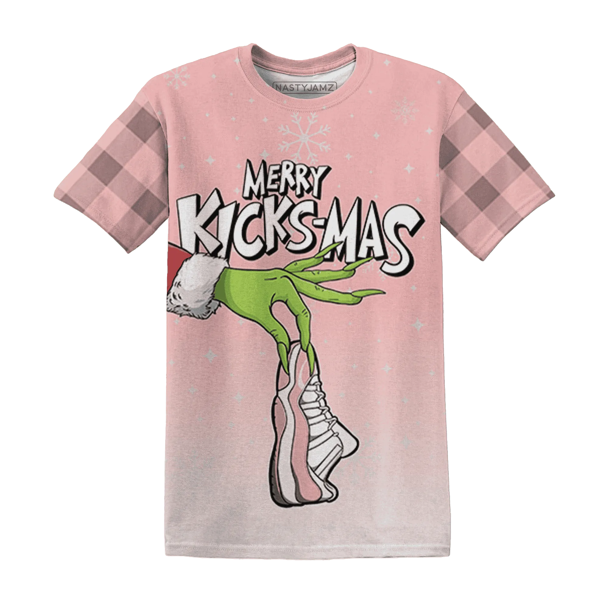 Low-Legend-Pink-11s-NastyJamz-T-Shirt-Match-Merry-Kicksmas-3D