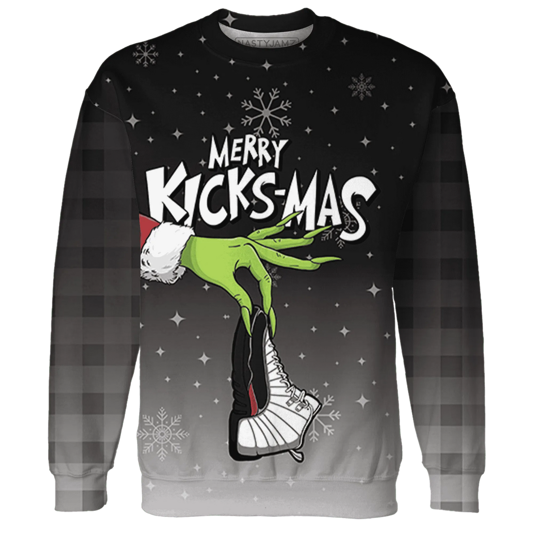 Retro-Red-Taxi-12s-NastyJamz-Sweatshirt-Match-Merry-Kicksmas-3D