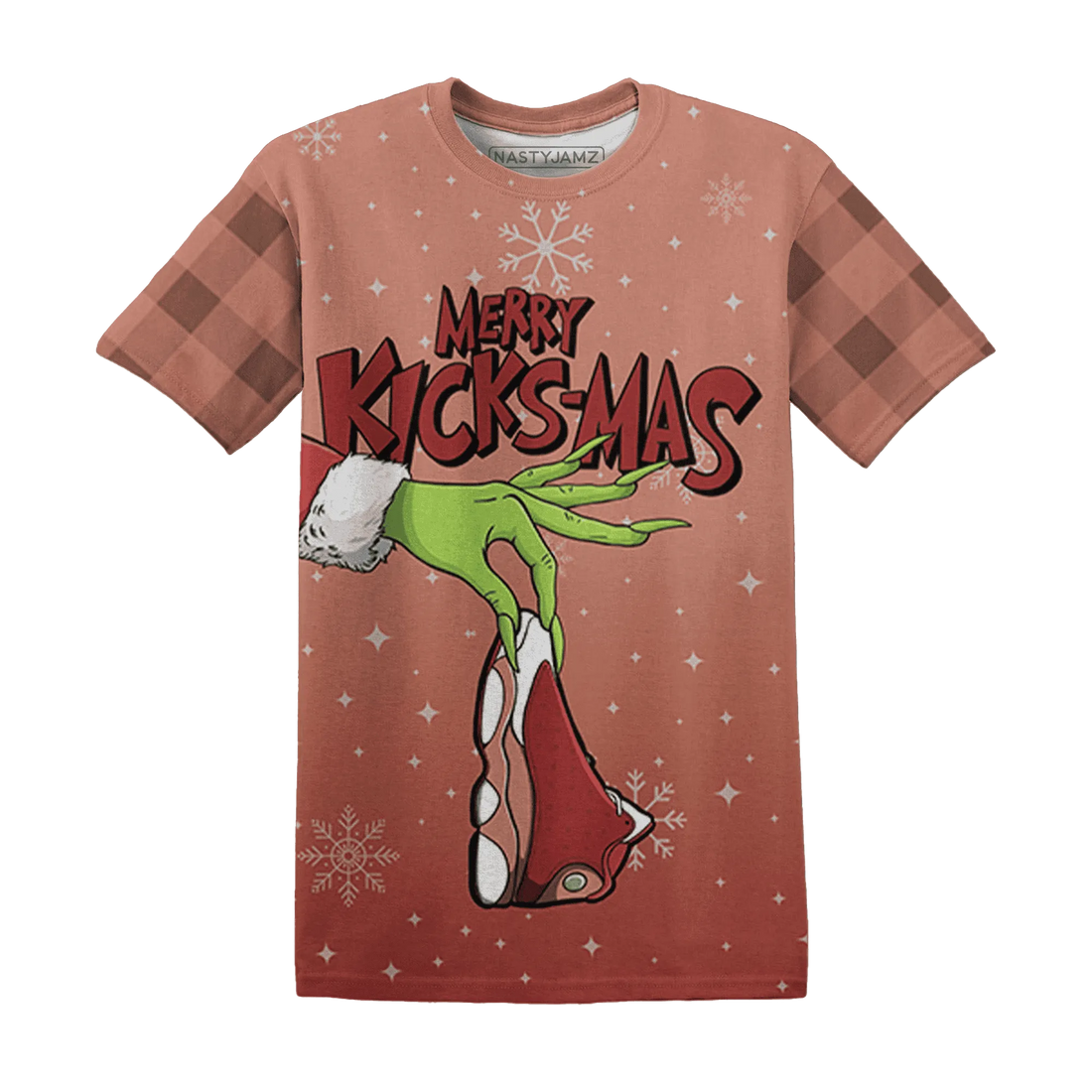 Dune-Red-13s-NastyJamz-T-Shirt-Match-Merry-Kicksmas-3D