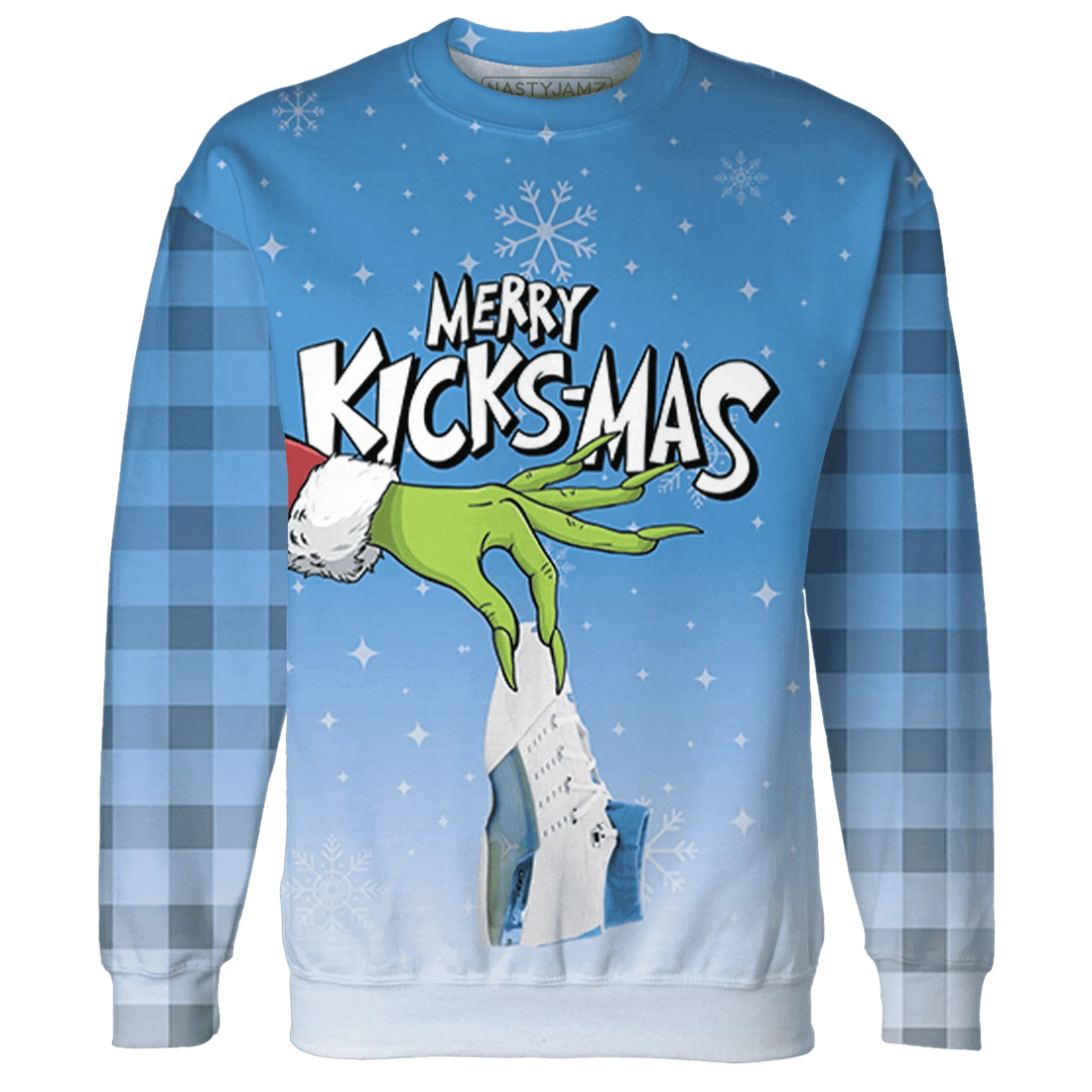 Carolina-Blue-Univercitii-17s-NastyJamz-Sweatshirt-Match-Merry-Kicksmas-3D