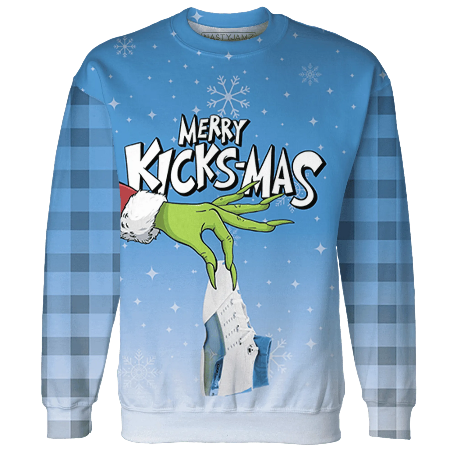 Carolina-Blue-Univercitii-17s-NastyJamz-Sweatshirt-Match-Merry-Kicksmas-3D