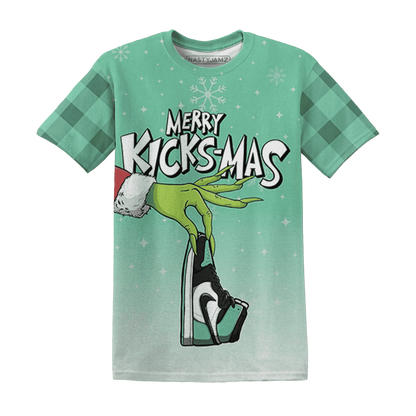 High-OG-Green-Glow-1s-NastyJamz-T-Shirt-Match-Merry-Kicksmas-3D