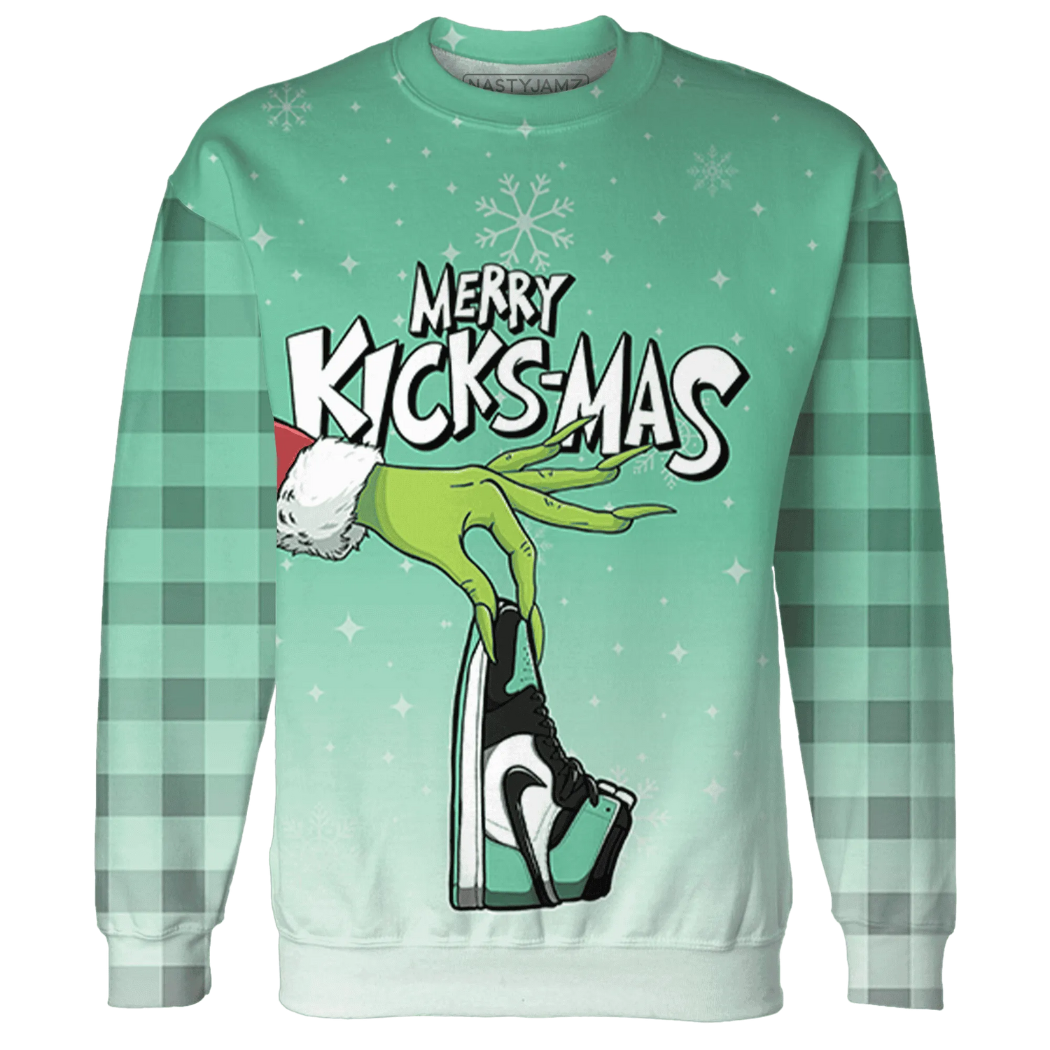 High-OG-Green-Glow-1s-NastyJamz-Sweatshirt-Match-Merry-Kicksmas-3D