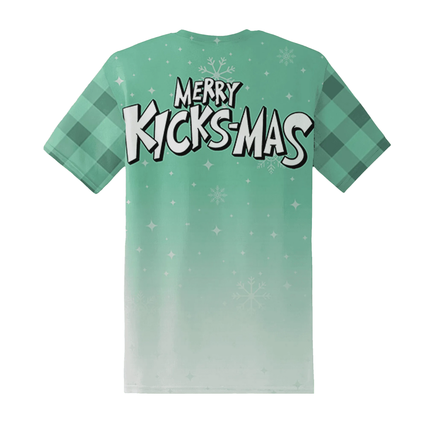 High-OG-Green-Glow-1s-NastyJamz-T-Shirt-Match-Merry-Kicksmas-3D