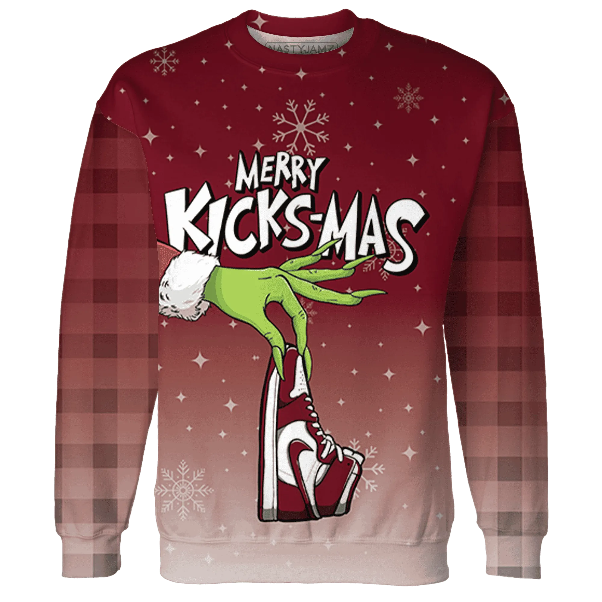 High-White-Team-Red-1s-NastyJamz-Sweatshirt-Match-Merry-Kicksmas-3D
