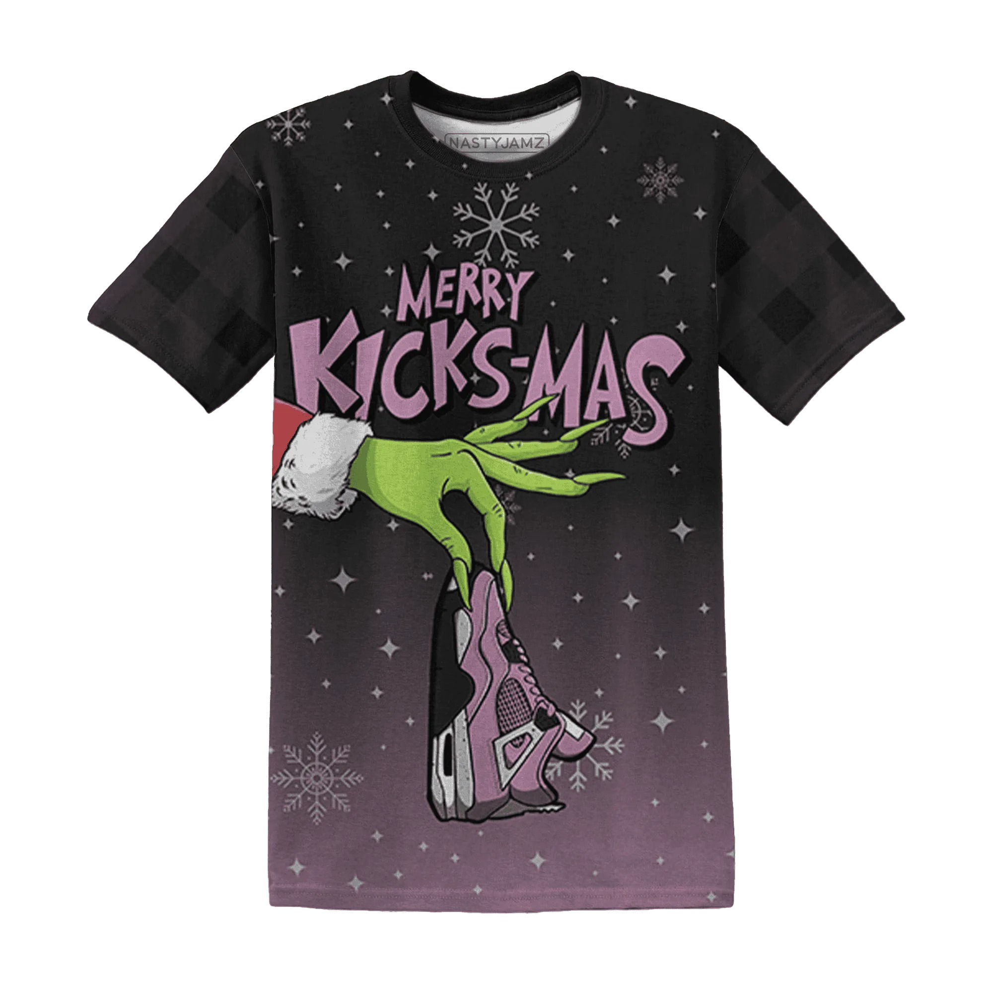 Orchid-Neutral-Grey-Black-White-4s-Neutral-Grey-Black-White-NastyJamz-T-Shirt-Match-Merry-Kicksmas-3D