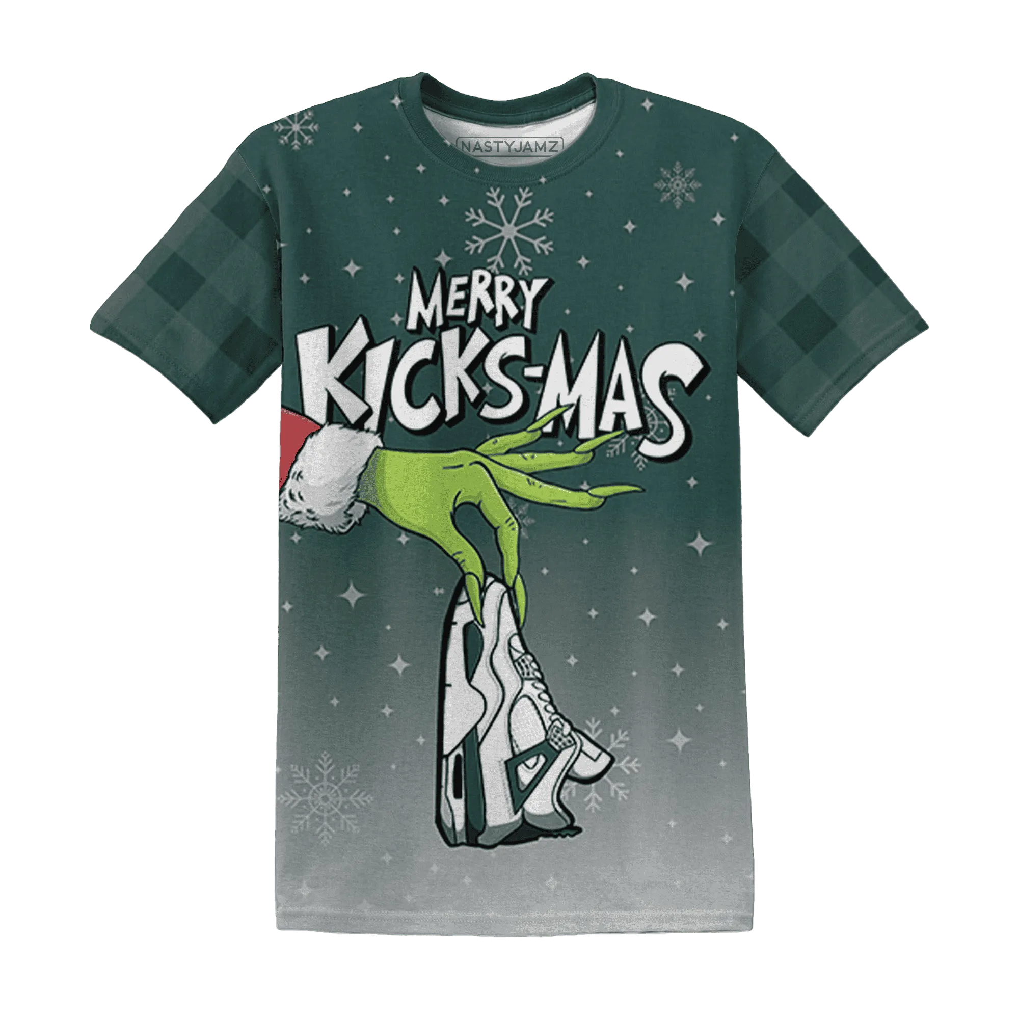 Oxidized-Green-4s-NastyJamz-T-Shirt-Match-Merry-Kicksmas-3D