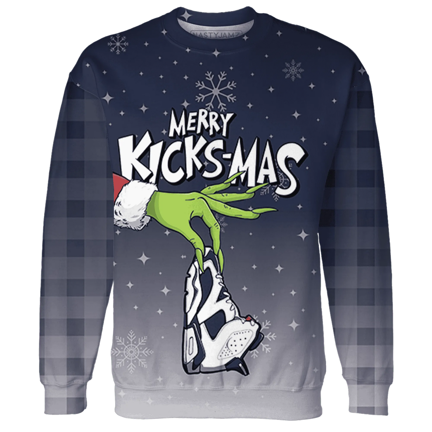 White-Navy-6s-NastyJamz-Sweatshirt-Match-Merry-Kicksmas-3D