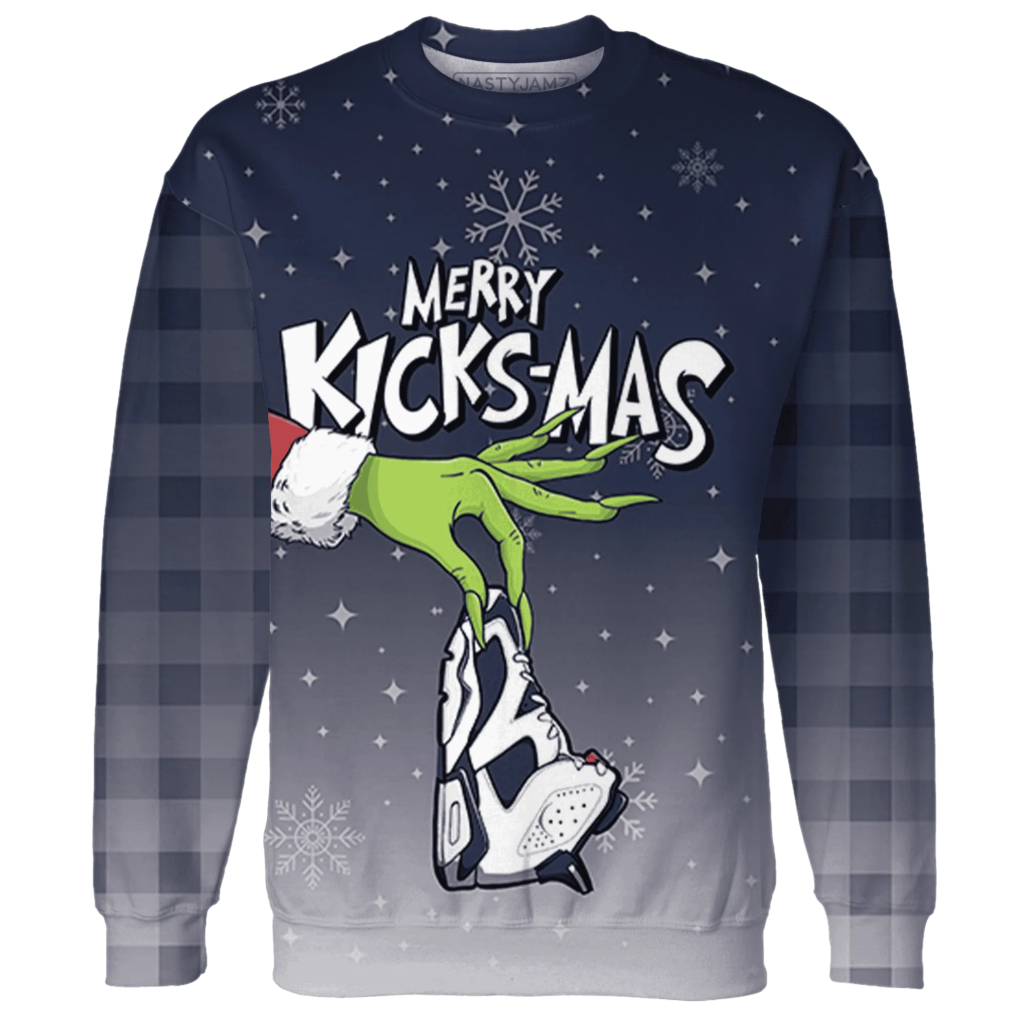 White-Navy-6s-NastyJamz-Sweatshirt-Match-Merry-Kicksmas-3D