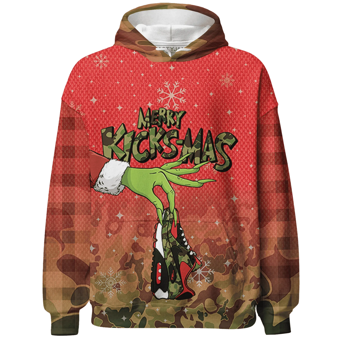 AM-90-Dark-Sage-Solar-Red-NastyJamz-Hoodie-Match-Merry-Kicksmas-3D