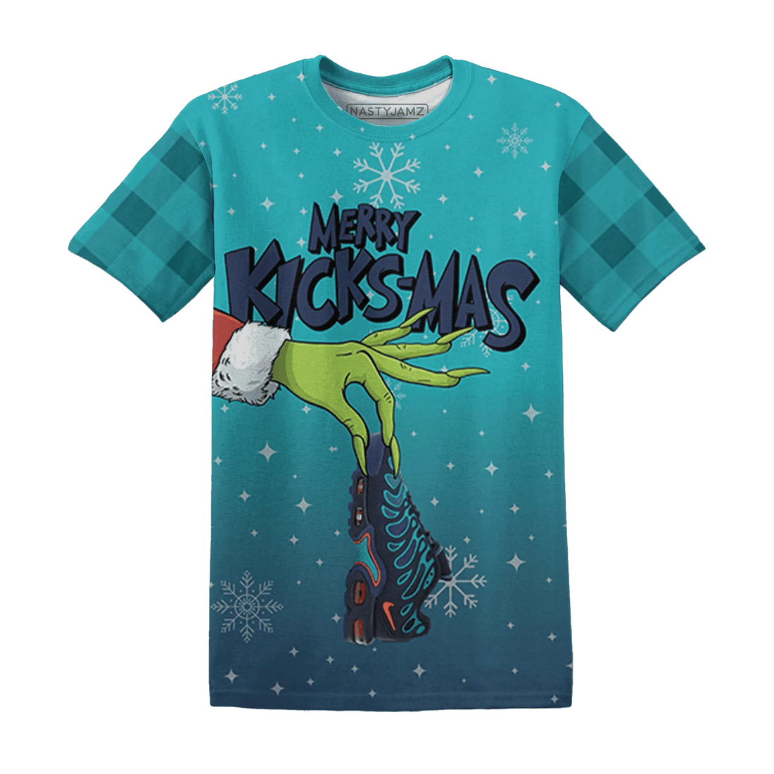 AM-Plus-Drift-Midnight-Navy-Total-Orange-Dusty-Cactus-NastyJamz-T-Shirt-Match-Merry-Kicksmas-3D
