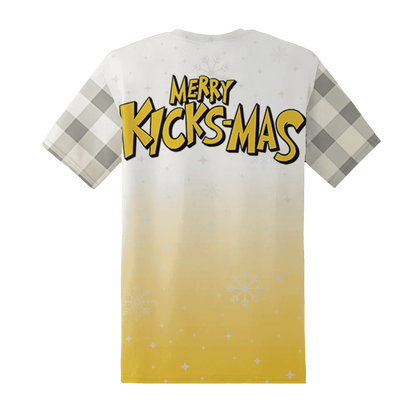Yellow-Ochre-6s-NastyJamz-T-Shirt-Match-Merry-Kicksmas-3D