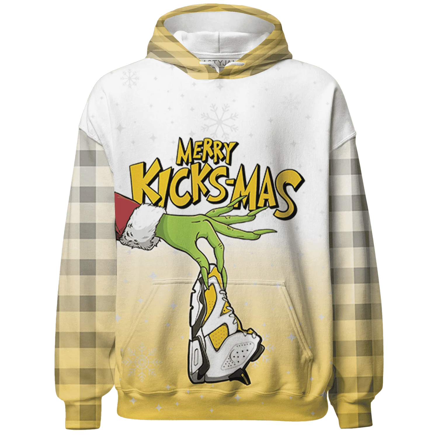 Yellow-Ochre-6s-NastyJamz-Hoodie-Match-Merry-Kicksmas-3D