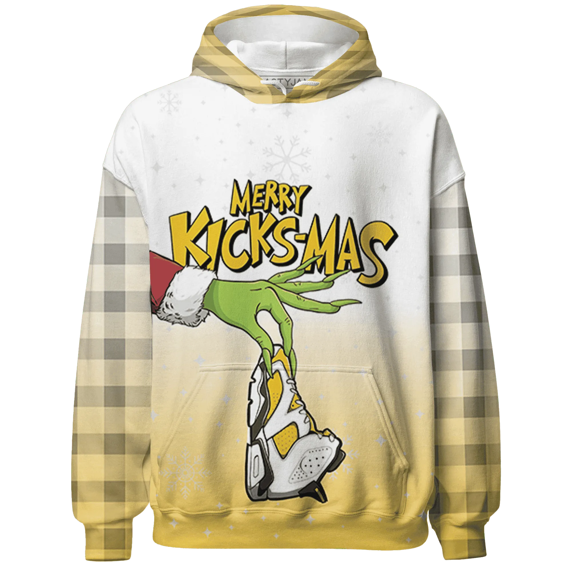 Yellow-Ochre-6s-NastyJamz-Hoodie-Match-Merry-Kicksmas-3D