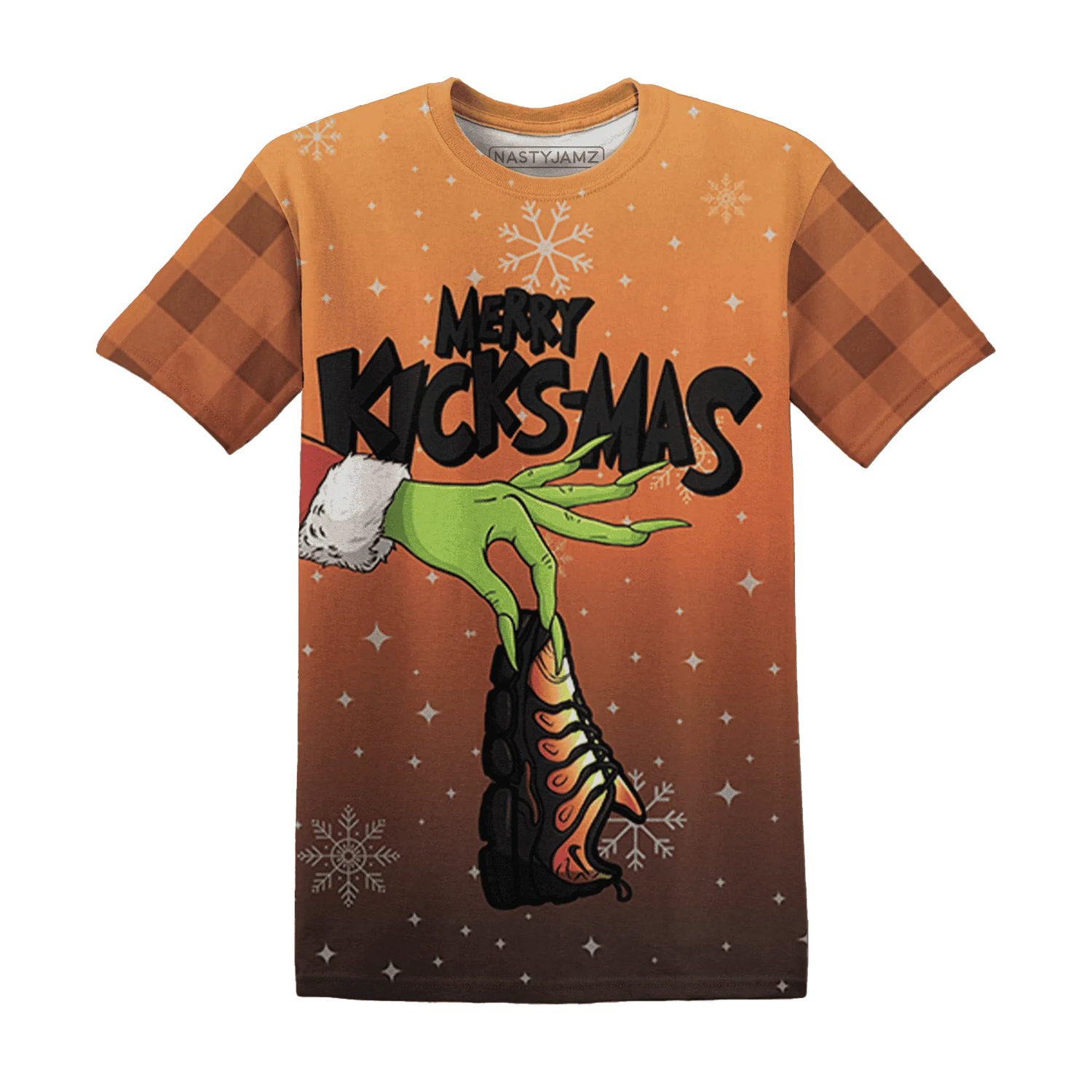 VaporMax-Crimson-Total-Orange-Plus-NastyJamz-T-Shirt-Match-Merry-Kicksmas-3D