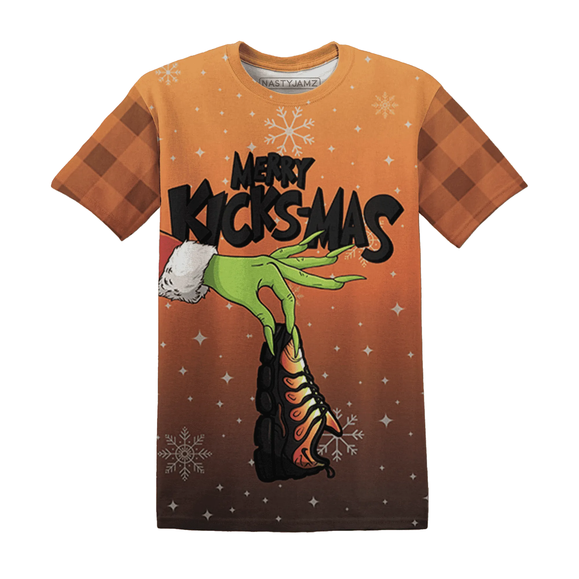 VaporMax-Crimson-Total-Orange-Plus-NastyJamz-T-Shirt-Match-Merry-Kicksmas-3D