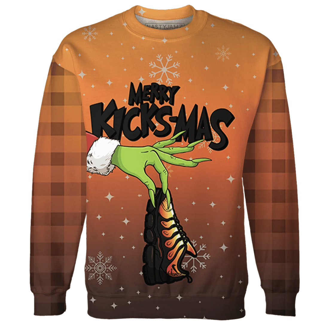 VaporMax-Crimson-Total-Orange-Plus-NastyJamz-Sweatshirt-Match-Merry-Kicksmas-3D