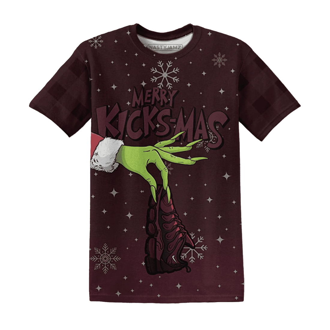 VaporMax-Night-Maron-Burgundy-NastyJamz-T-Shirt-Match-Merry-Kicksmas-3D