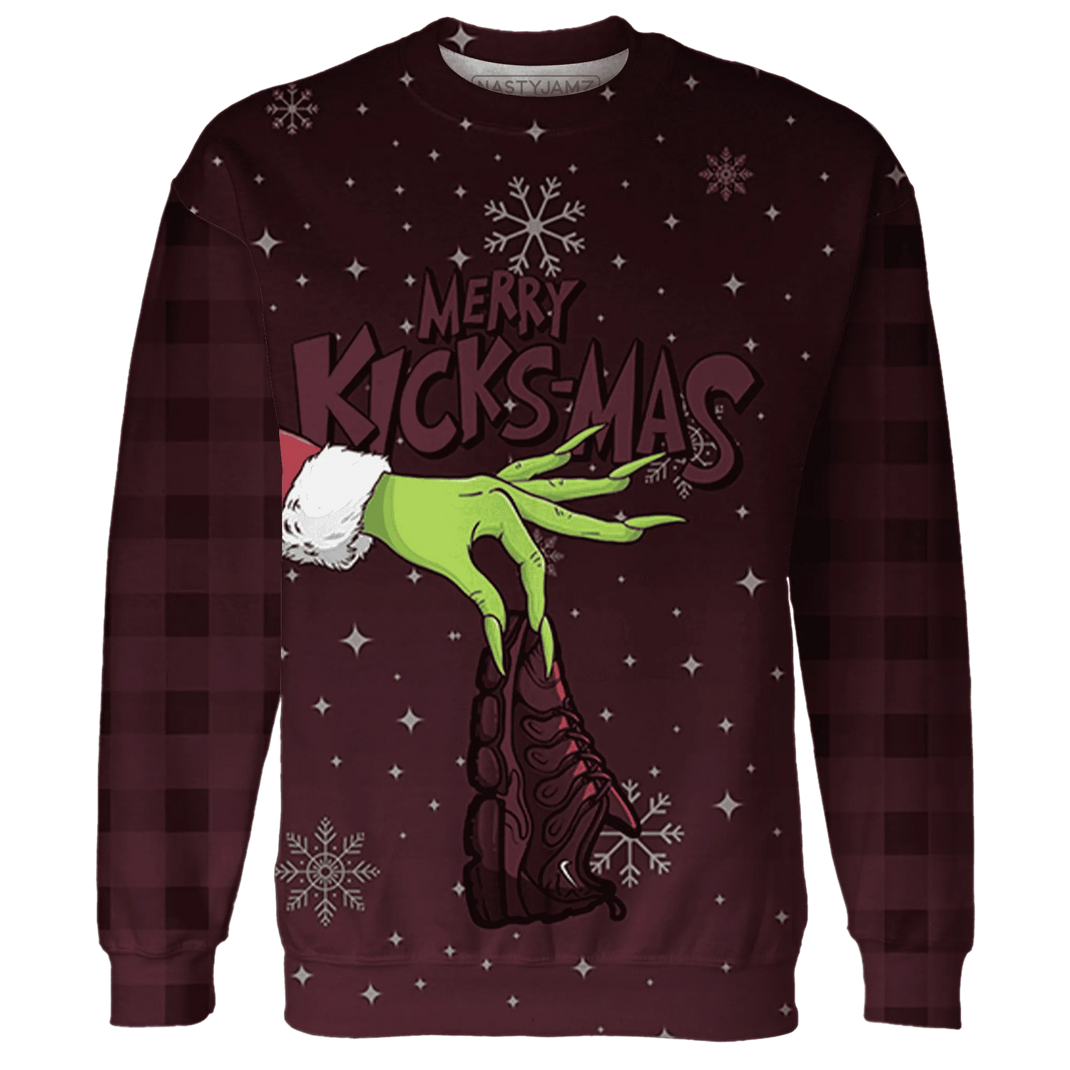 VaporMax-Night-Maron-Burgundy-NastyJamz-Sweatshirt-Match-Merry-Kicksmas-3D