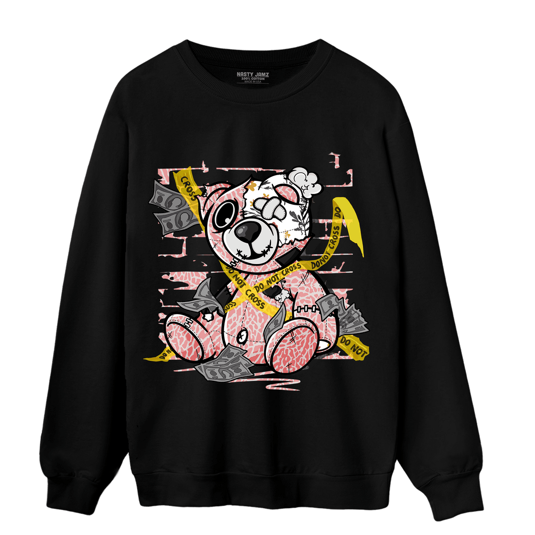 Red Stardust 3s Sweatshirt Match Money BER - NastyJamz
