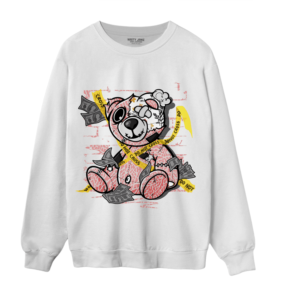 Red Stardust 3s Sweatshirt Match Money BER - NastyJamz