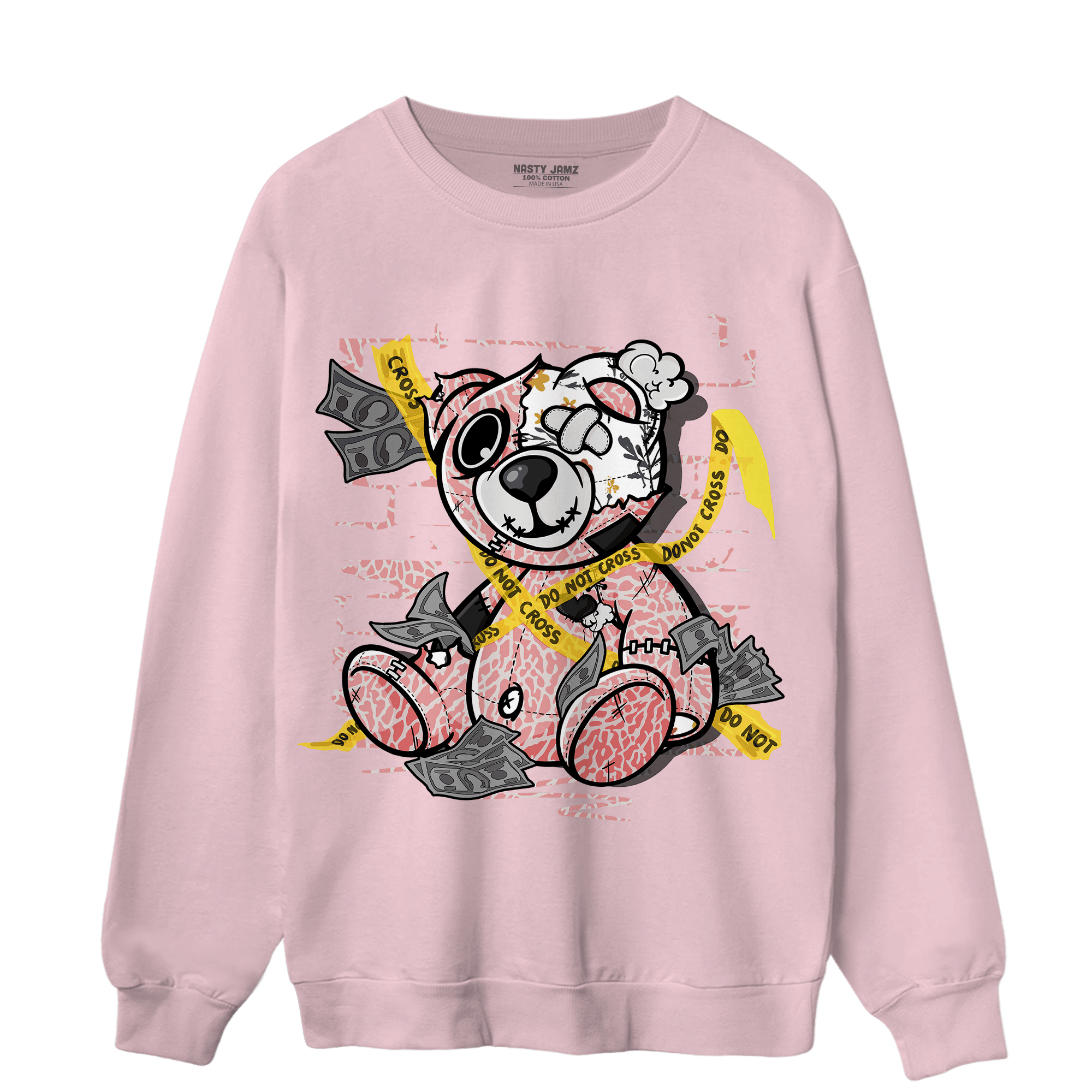 Red Stardust 3s Sweatshirt Match Money BER - NastyJamz