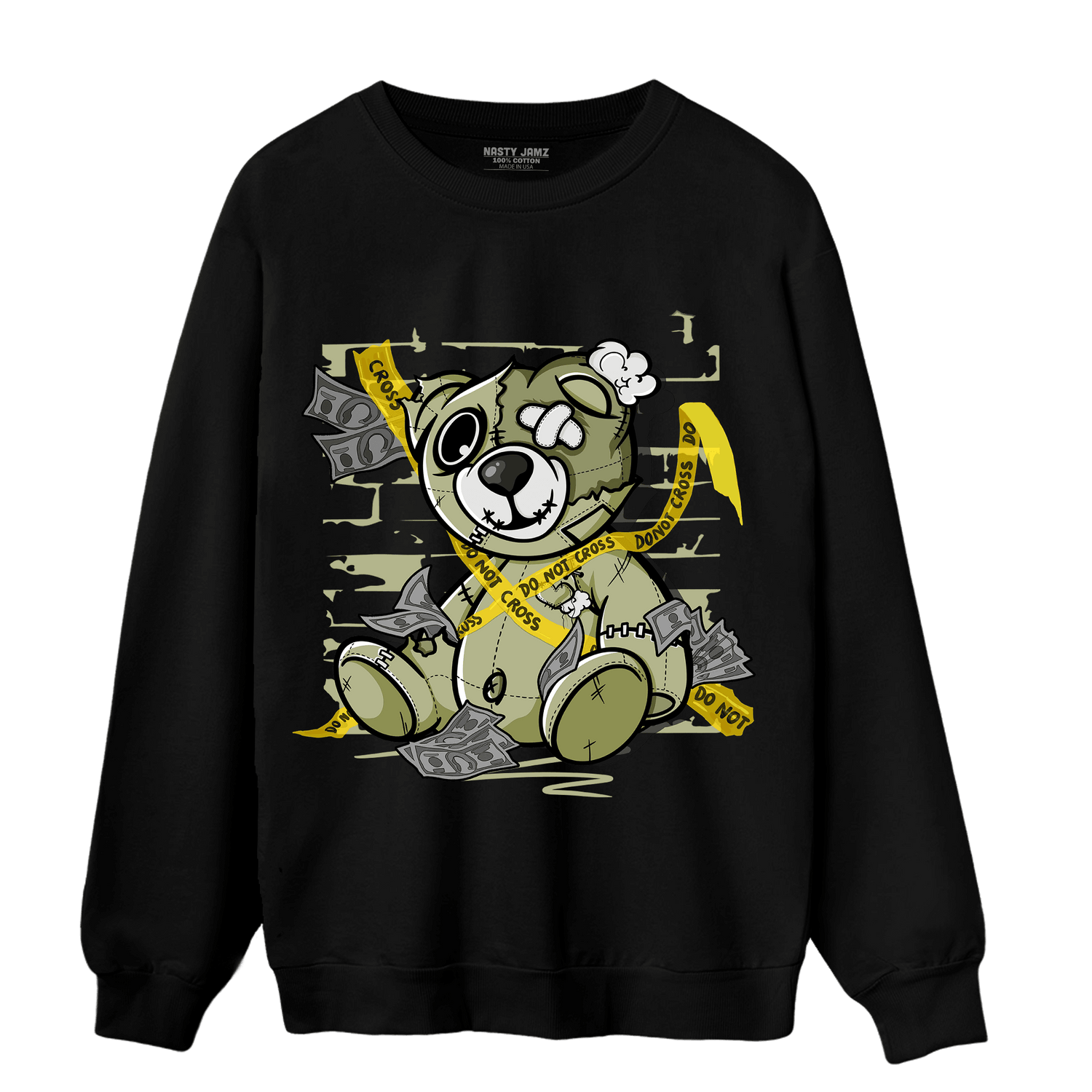 Yeezy Slide Resin Sweatshirt Match Money BER - NastyJamz